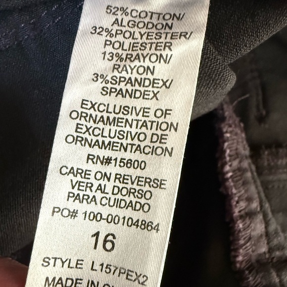 Wit & Wisdom Tall Mid Rise Bootcut Flare Jeans Size 16 Stretch Plum Purple 32” - Picture 9 of 15